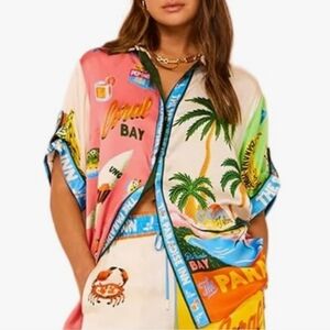 Tropical Vacation Short Set in the Style of Alémais